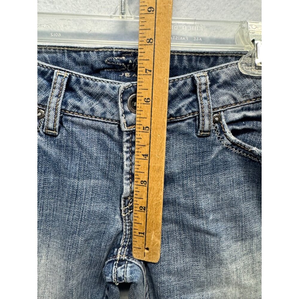 Silver Jeans Co. Womens Distressed Straight-Leg Denim Jeans Size 28/33 - Picture 9 of 14